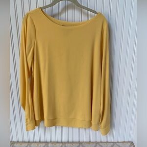 White House Black Market Yellow Blouse